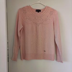 Vintage Light Pink Ordos Wool Sweater